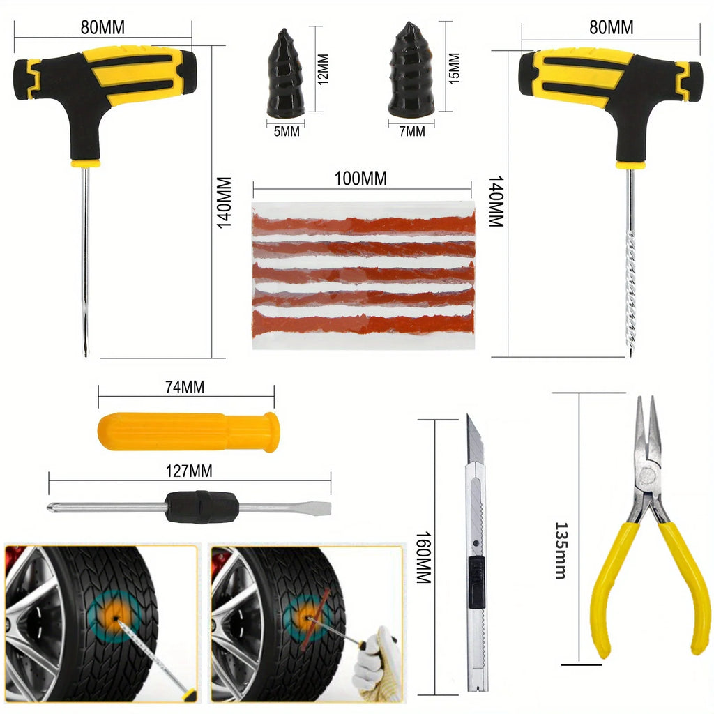 Tubeless Tyre Plug Repair Kit