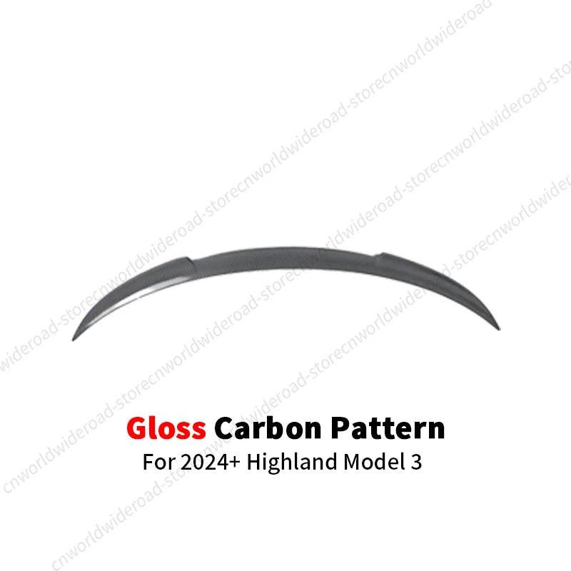 Tesla Model 3 Highland Rear Spoiler (Carbon-Look or Black)