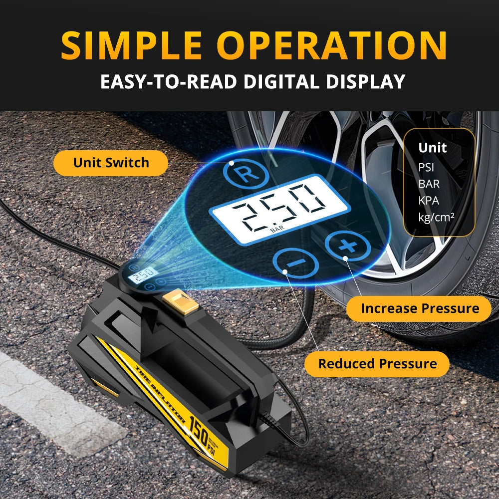 Portable 12V Tyre Inflator