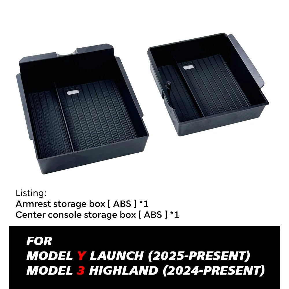 Tesla Model 3 Highland & Model Y Juniper Console Organiser Set