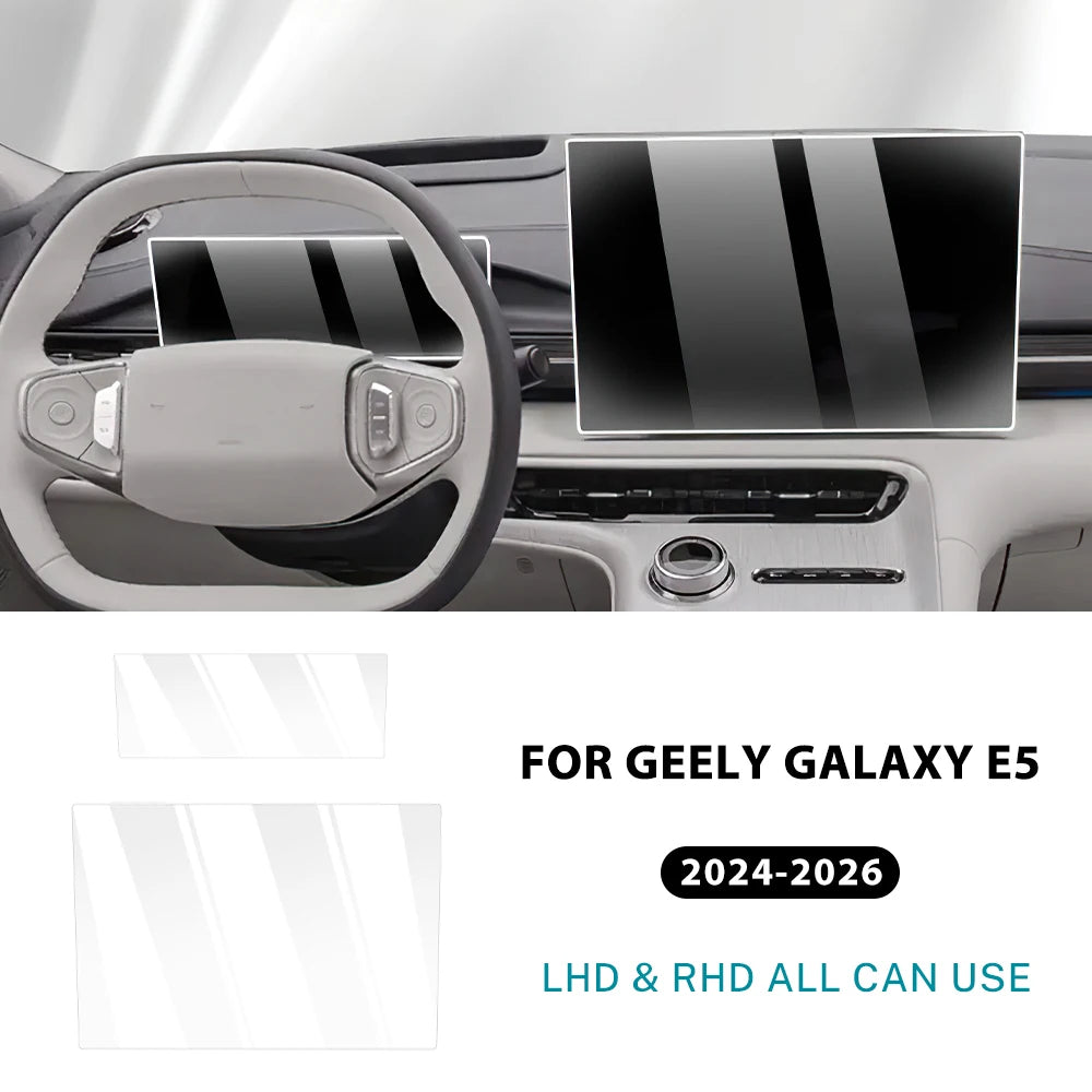 Geely EX5 Screen Protector Set – Navigation Screen + Driver Display Tempered Glass