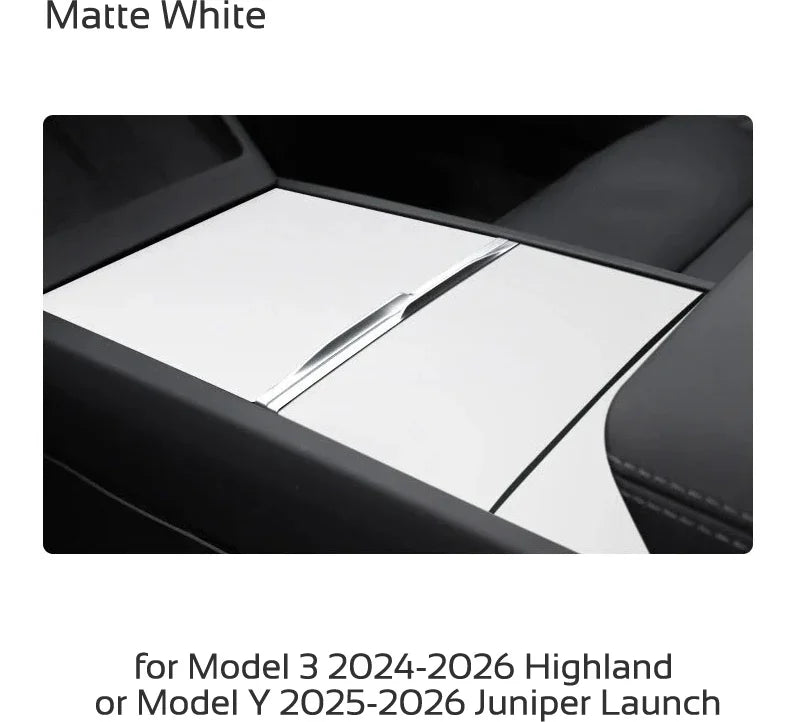 Tesla Model 3 Highland & Model Y Juniper Centre Console Wrap (Carbon-Look or Matte)