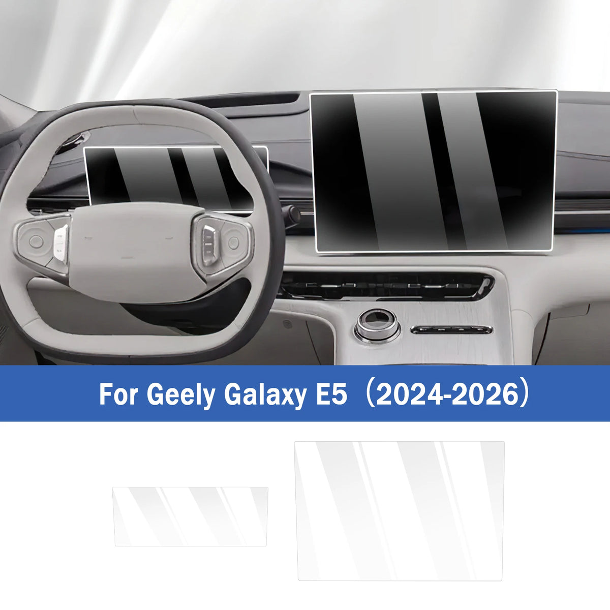 Geely EX5 Screen Protector Set – Navigation Screen + Driver Display Tempered Glass