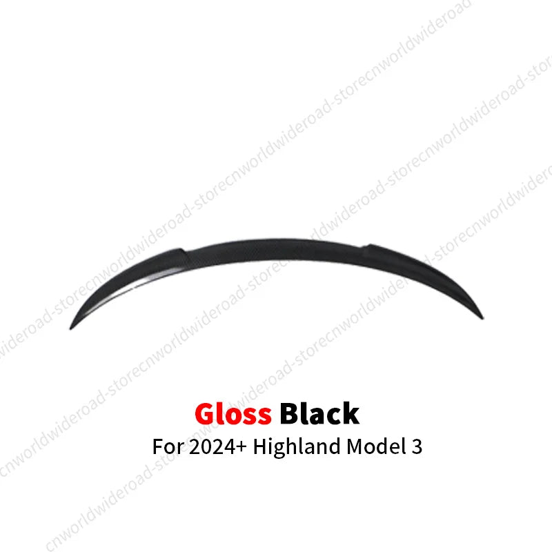 Tesla Model 3 Highland Rear Spoiler (Carbon-Look or Black)