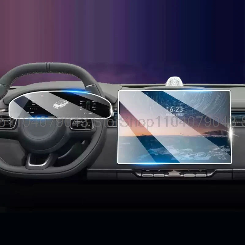 Zeekr 7X Screen Protector Set – 16" Centre Screen + Driver Display Tempered Glass