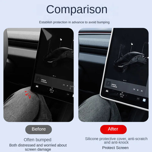 Tesla Centre Screen Edge Protector (Silicone Frame)