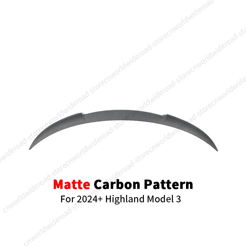 Tesla Model 3 Highland Rear Spoiler (Carbon-Look or Black)