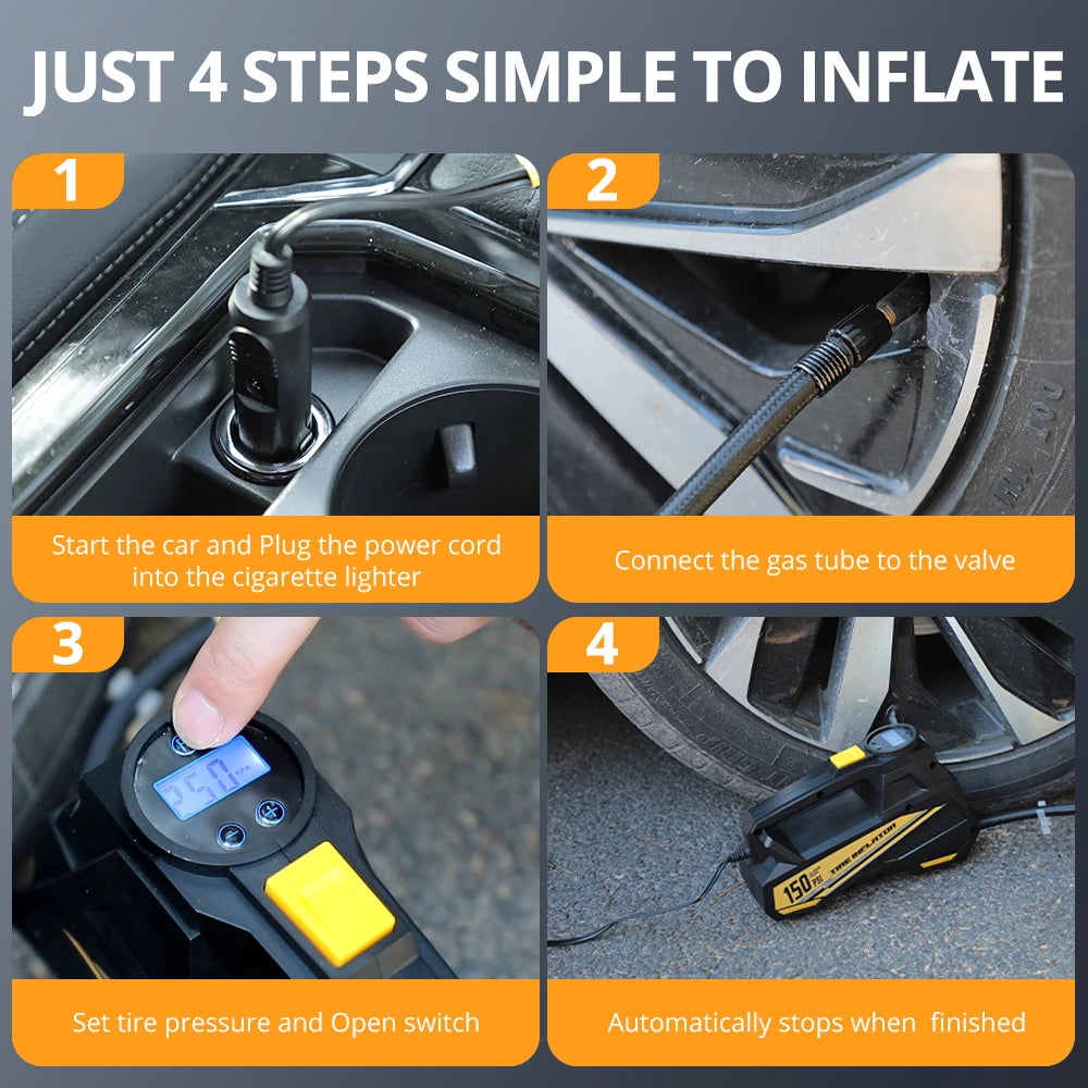 Portable 12V Tyre Inflator