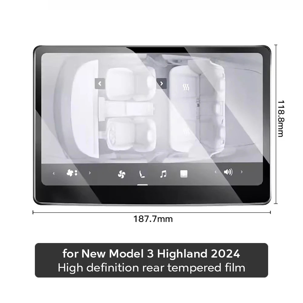 Tesla Model 3 Highland, Model Y & Model Y L Screen Protector Set