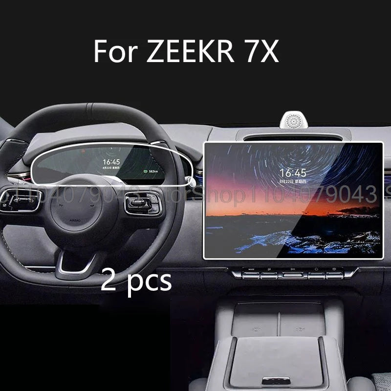 Zeekr 7X Screen Protector Set – 16" Centre Screen + Driver Display Tempered Glass